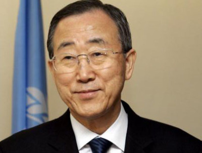 Ban Ki-Moon UN-Generalsekretär / Zum Vergrößern auf das Bild klicken